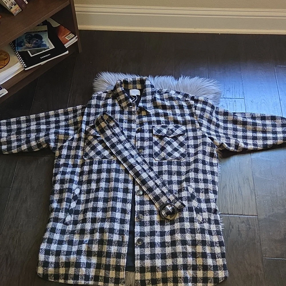 Nwt! Sezane Delfina Dress Black And White Checks Wool/alpaca/mohair - Picture 6 of 13
